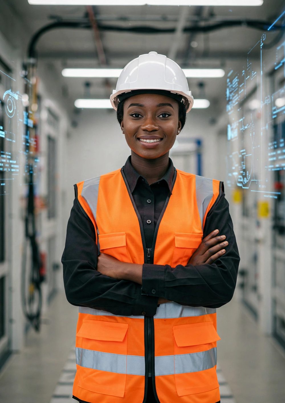 Kamili Perfect Engineering team member on site